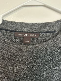 Michael Kors mens knit sweater gray size small 