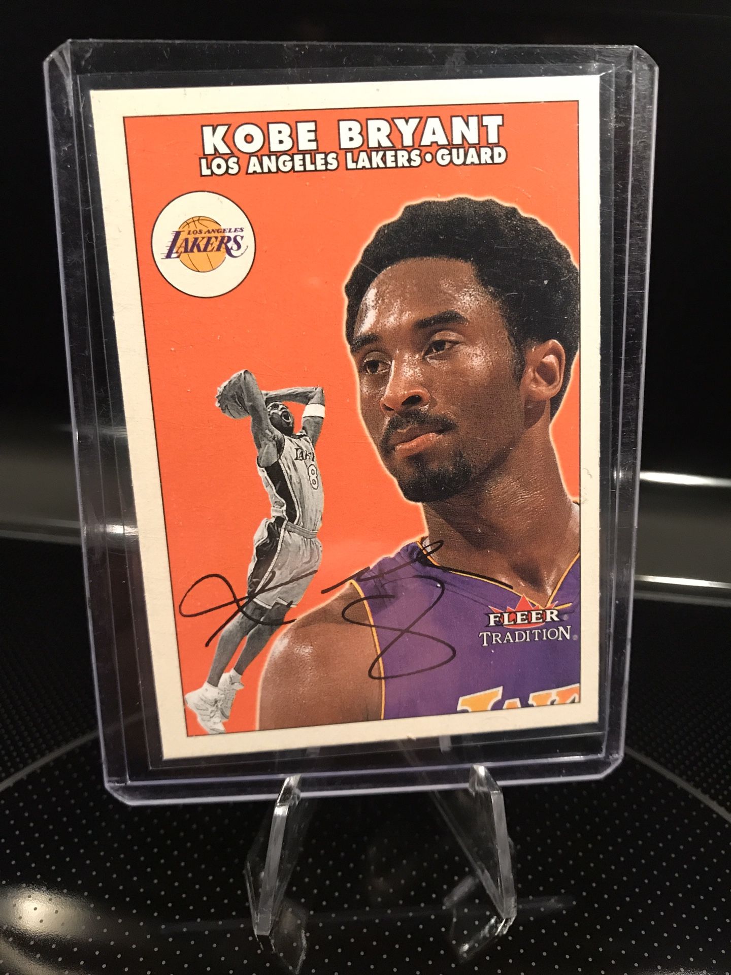 Fleer Tradition Kobe Bryant Signature Card - Lakers Jersey 8 NBA Collectible - MINT - $59 OBO