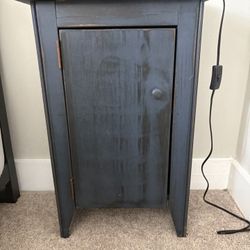 Two Wooden Night Stands 