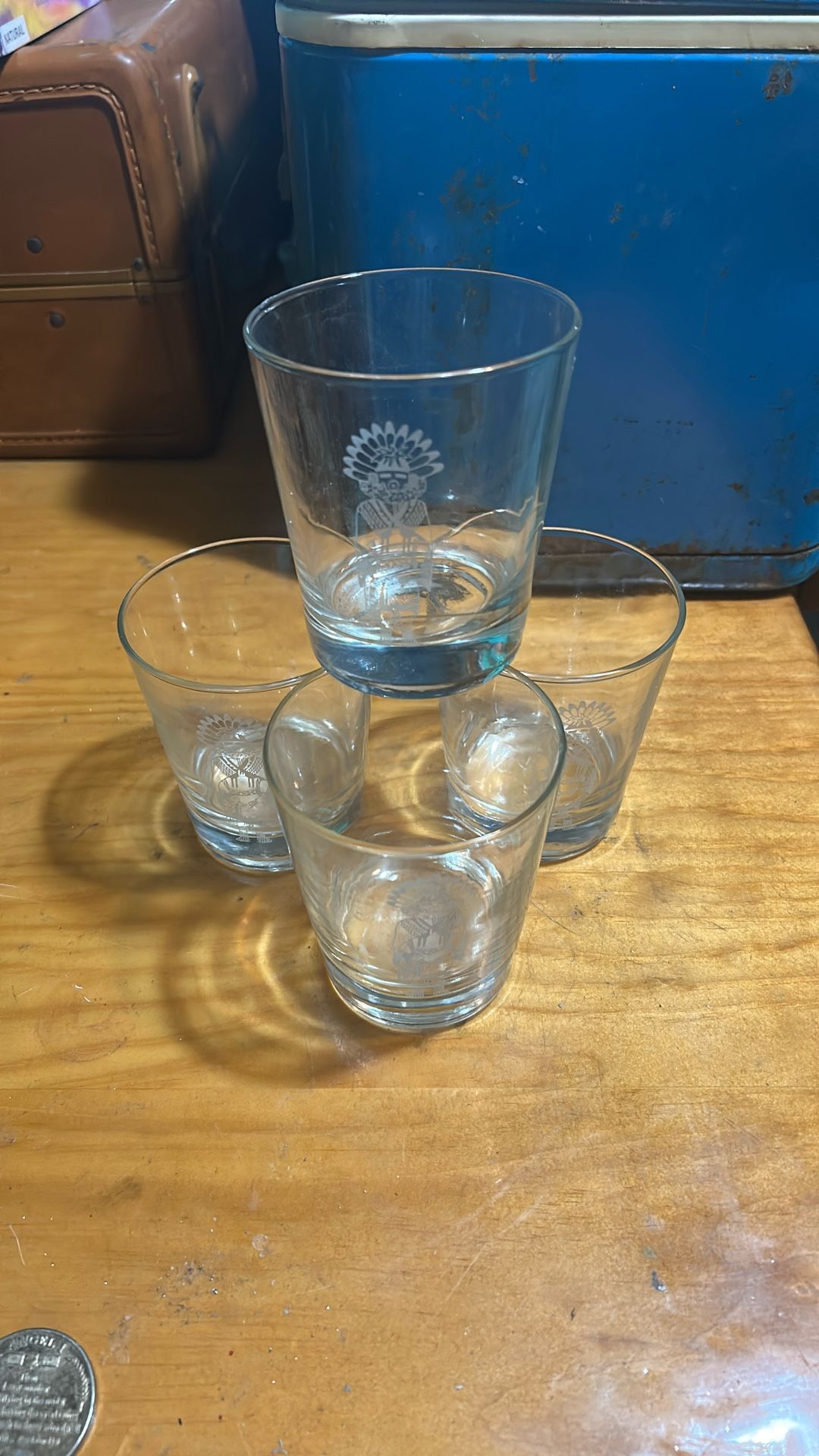 Kachina Set Of Whiskey Glasses