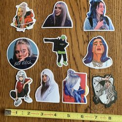 10 Billie Eilish stickers pop culture icon music Finneas lovely bad guy Barbie