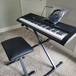 Alesis Harmony61 Keyboard, Chair & Headphones + Microphone