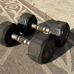 Set of 15 lb Fitness Gear Weights Dumbbells