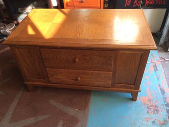 Solid wood coffee table