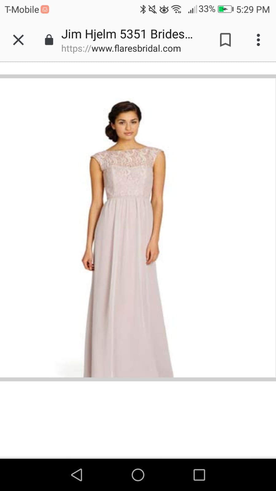 Jim Hjelm 5351 Bridesmaid Dress Size 4
