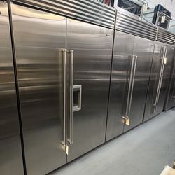 Sub-Zero 48” Built-In Side-by-Side Refrigerator (BI-48SD/S/PH) Condition: Like New – Open Box Year: 2017 Price Today: $6,999 (Store Warranty Included)