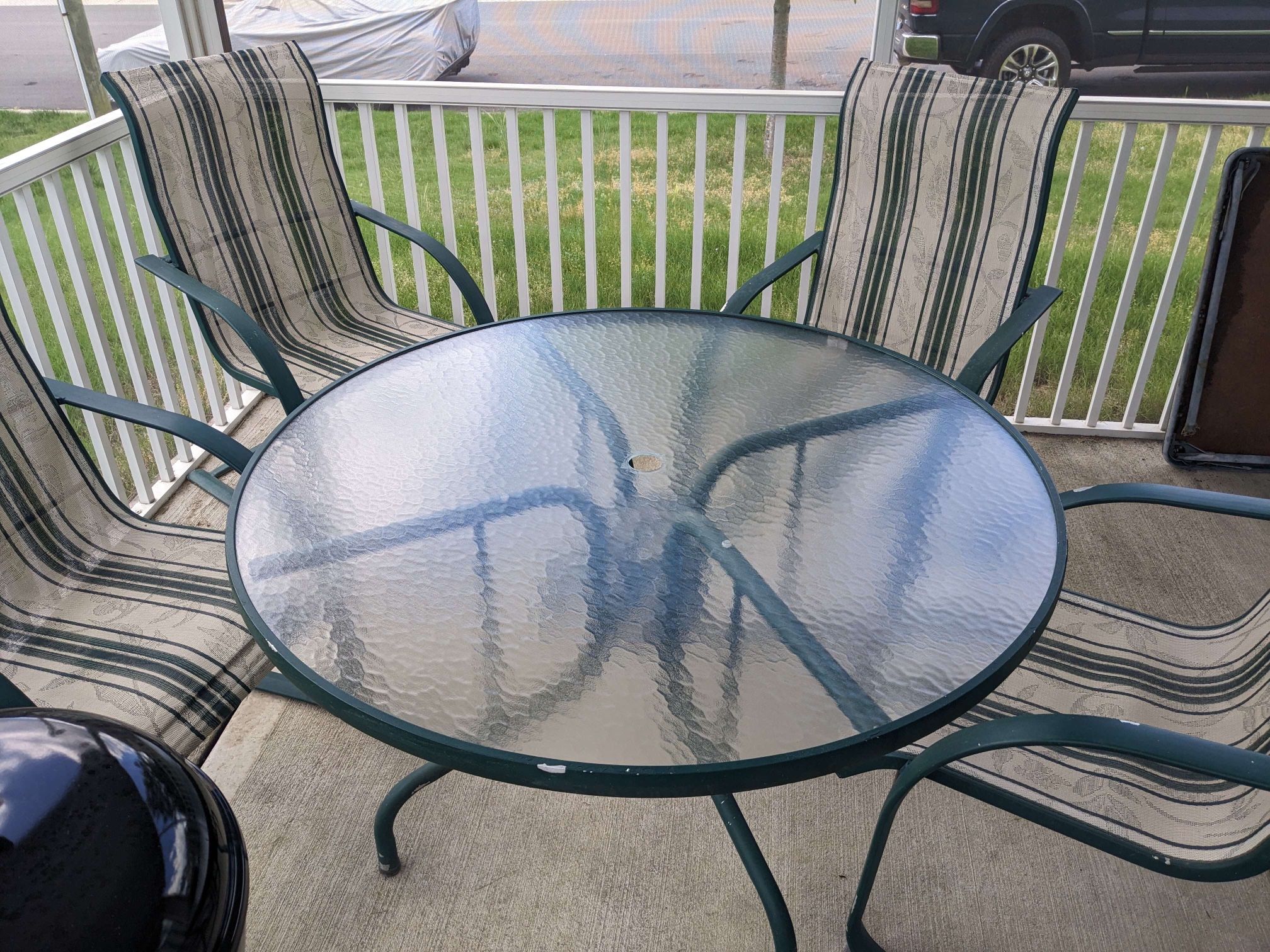 Patio Table & 4 Chairs Set