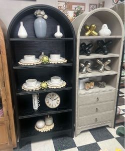 Arched Bookcase Shelving Unit
