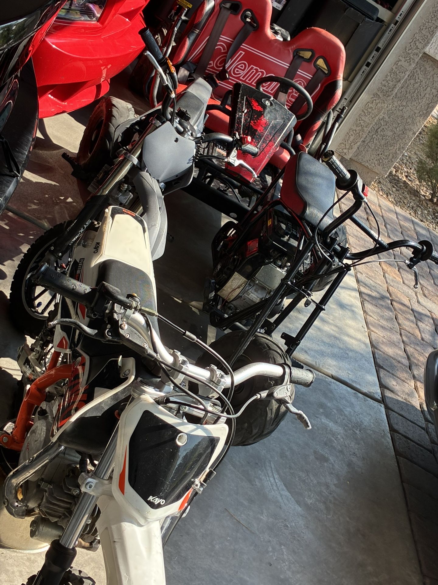 Minibike Go Kart In Dirt Bike