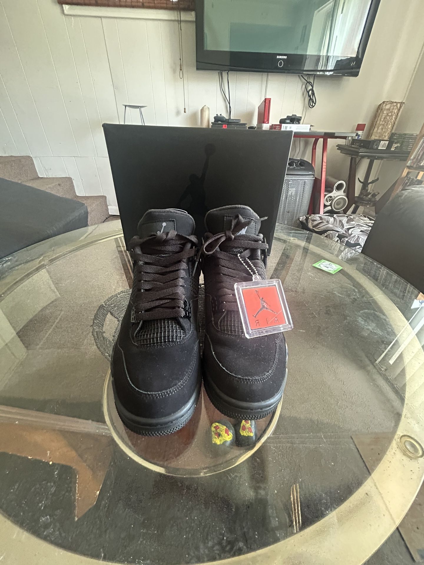 Black Jordan 4s