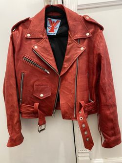 Leather Jacket Red