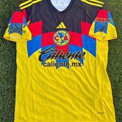Club America Yellow Jersey Amarillo Casa Chico Mediana Grande XL