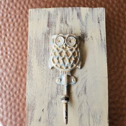 Owl Chalk Paintwd Rustic Decor