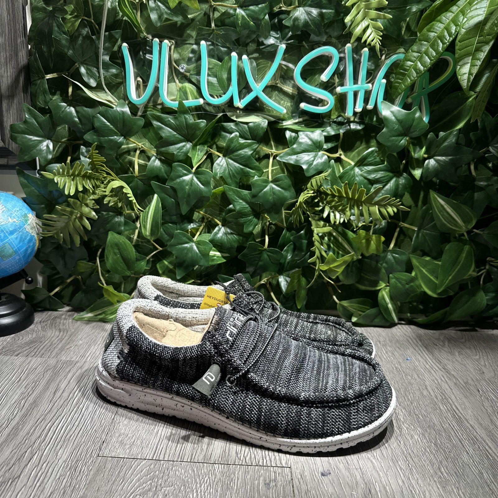 Black Hey Dude Shoes Wally Stretch Hey Dude Shoes Mens Black Wally