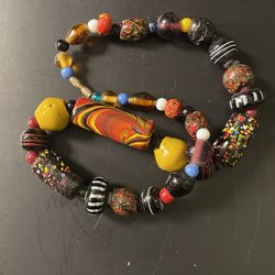 Multicolored Bead Necklace 