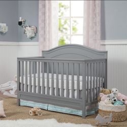 Charlie 4-in-1 Convertible Crib - Grey