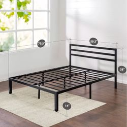 ZINUS 14 Inch Luis Quick Lock Metal Platform Bed