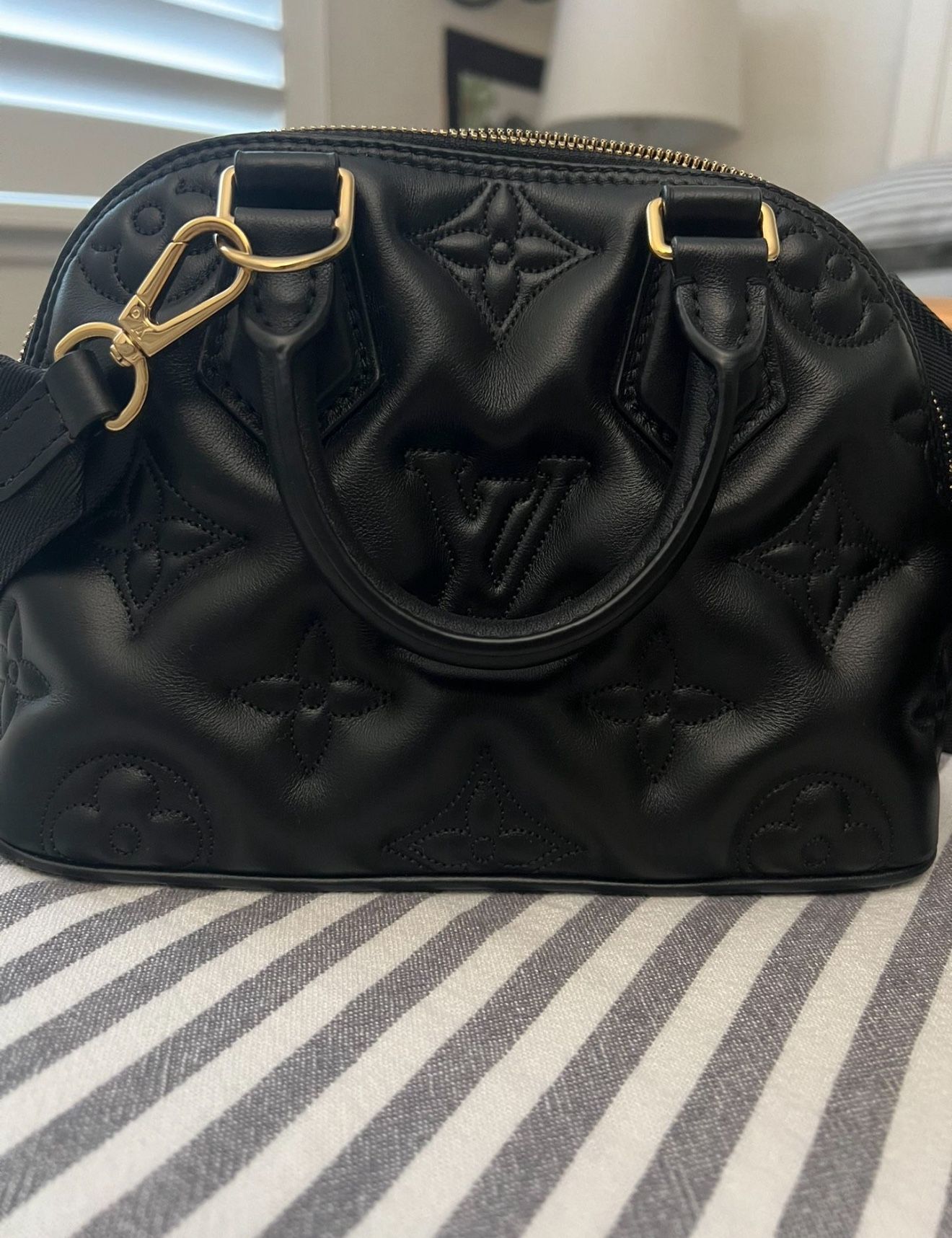 Louis Vuitton Alma BB Bubblegum Leather Handbag