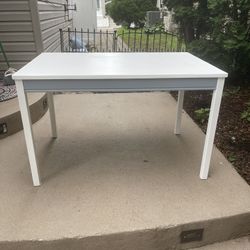 White And Grey Table
