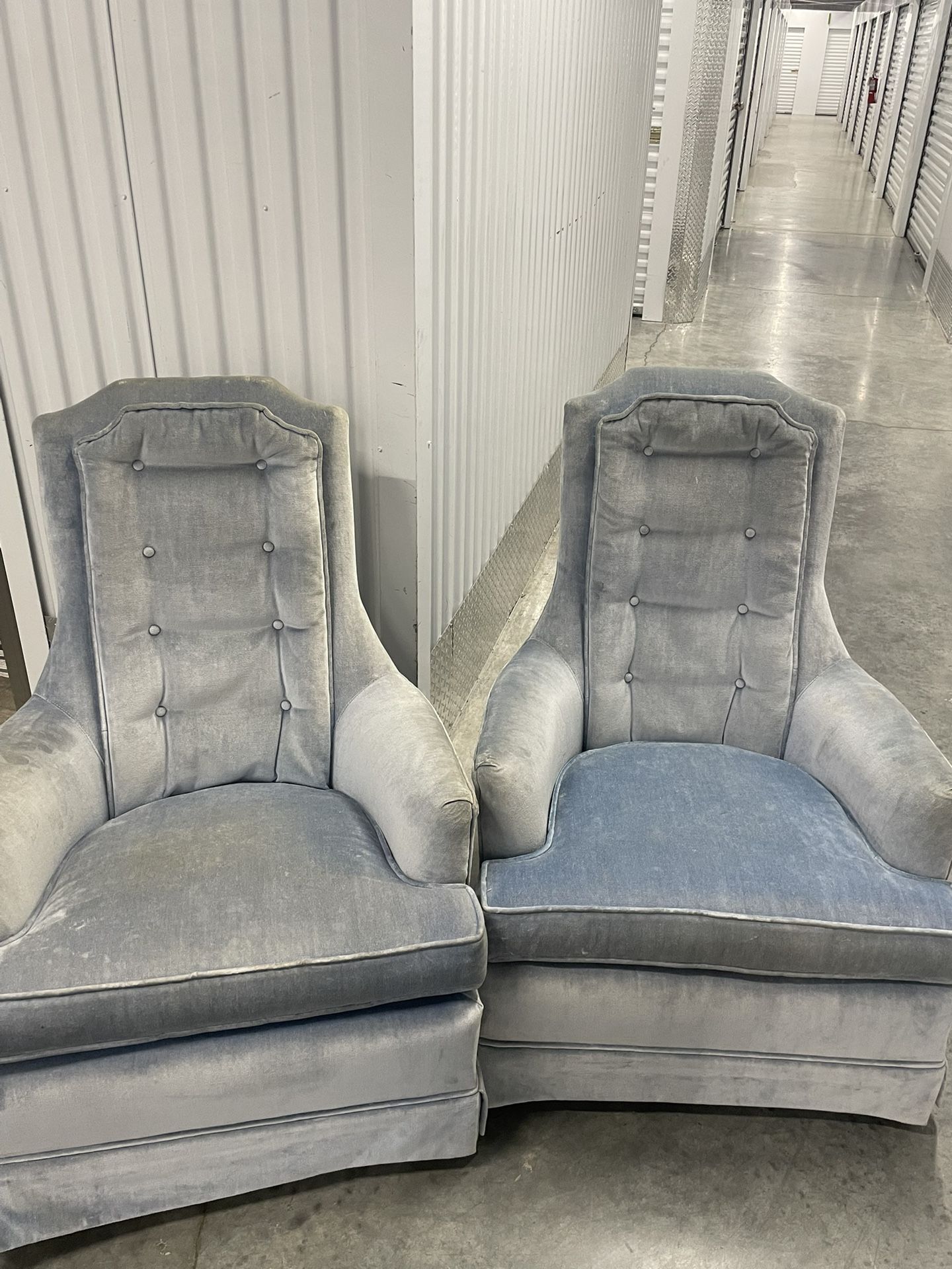 Baby Blue Vintage Arm Chair