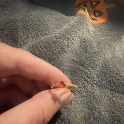 Women’s Ring Red Heart Stone 