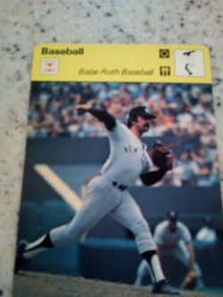 Vintage 1979 sportscaster/ baseball/ babe Ruth baseball/ olympic collector card # 68-18