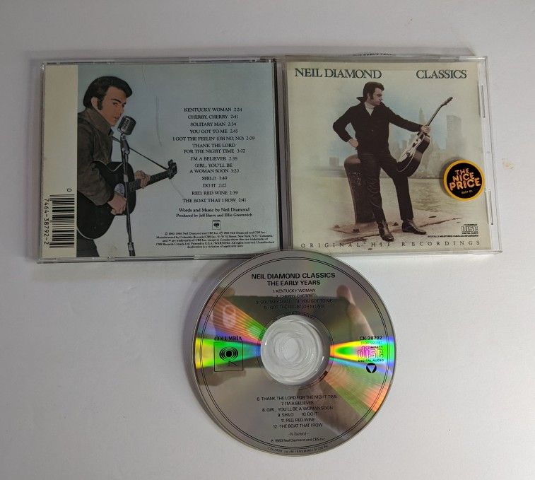 Classics Neil Diamond Year 1983 CD Album Columbia Label USA