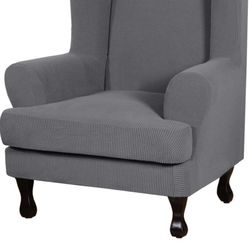 2 Piece Wing Chair Covers (slipcovers Only)