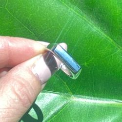 Silver Bar Ring Signet Ring