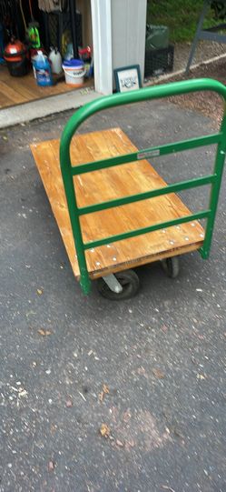 Wood platform cart