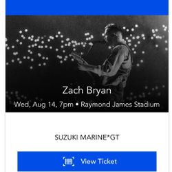 Zach Bryan Tampa Tickets