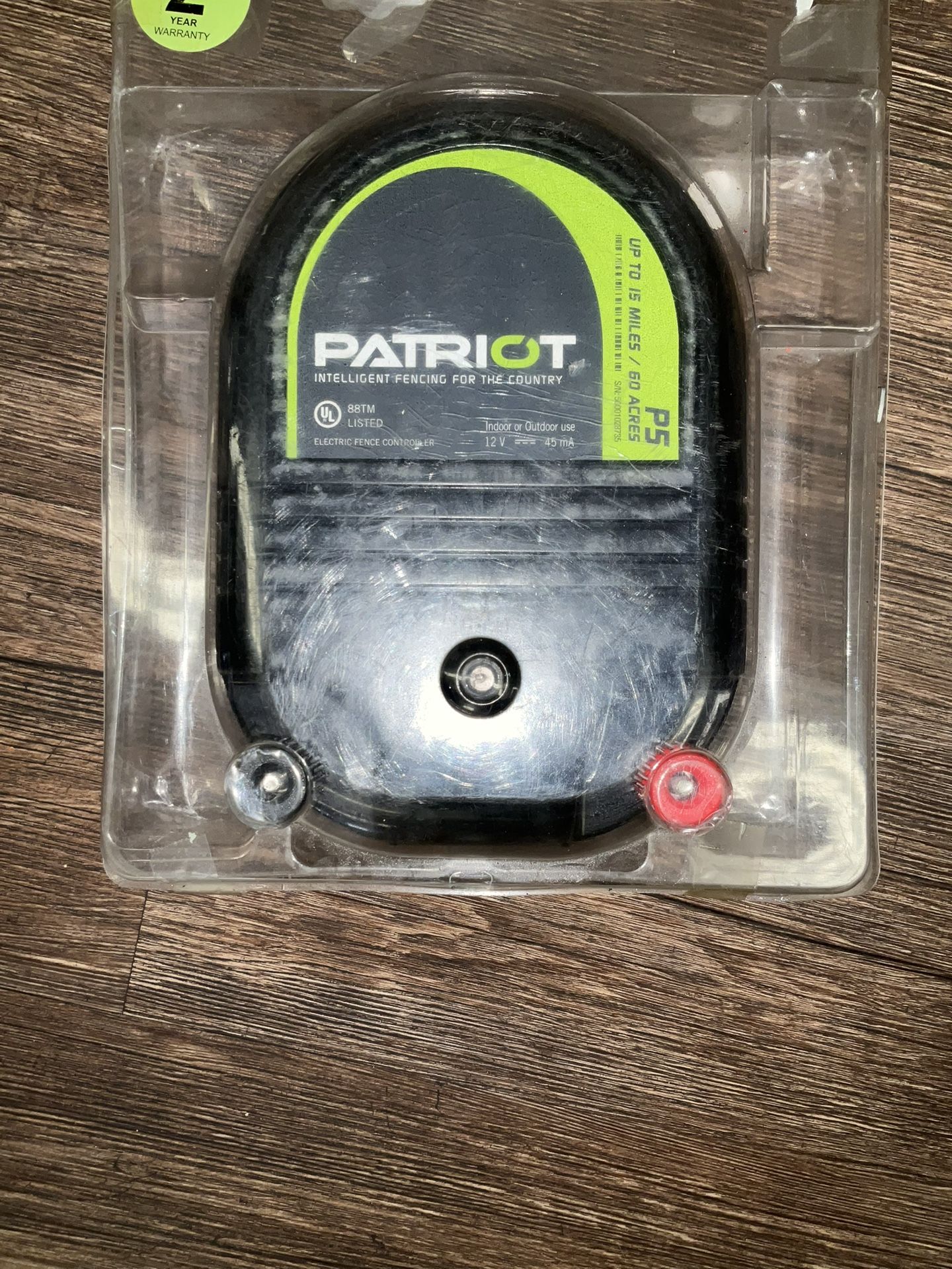 patriot intelligent fencing for the country 88tm listed electric fence controller indoor outdoor use 12V 45mA up to 15 miles/ 60 acres  P5