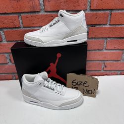 Nike Air Jordan 3 Retro ‘Pure white’ Size 13