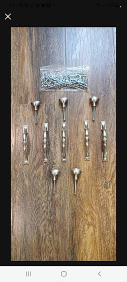 Brushed Nickel Drawer/door Pulls...13 Pulls, 24 handles