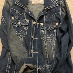 True Religion Denim Jean Jacket ( L)