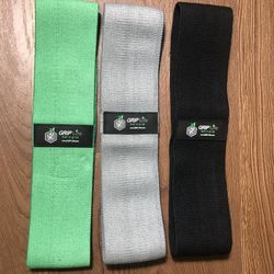 Hip Booty Bands Fabric Resistance Bands for Yoga Home Workout (Set of 3)