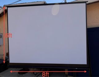 Elite screens 8ft x 6ft Projector Screen NO TRIPOD
