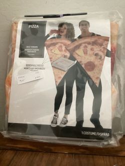 Unisex Halloween Pizza costume one size fits all. i also have matching pet Pizza costumes brand new