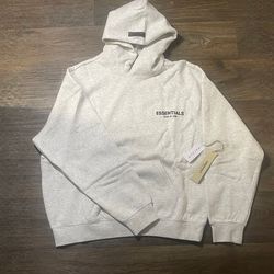 Essential Hoodie light Oat S
