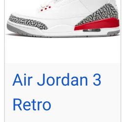 Jordan Retro 3s Size 4.5Y