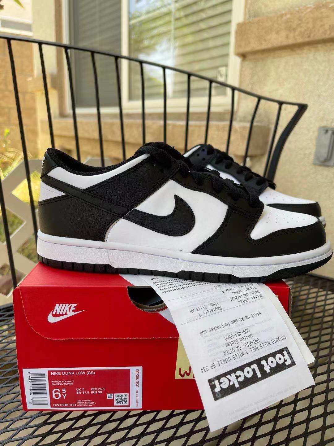 Nike dunk Low Retro White Black(gs)