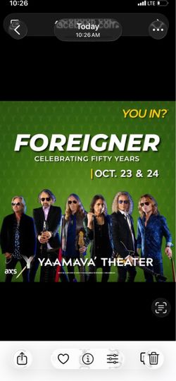 Foreigner @ Yaamava Theater SATURDAY SHOW