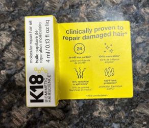 NEW K18 BIOMETRIC MOLECULAR REPAIR HAIR OIL $5!