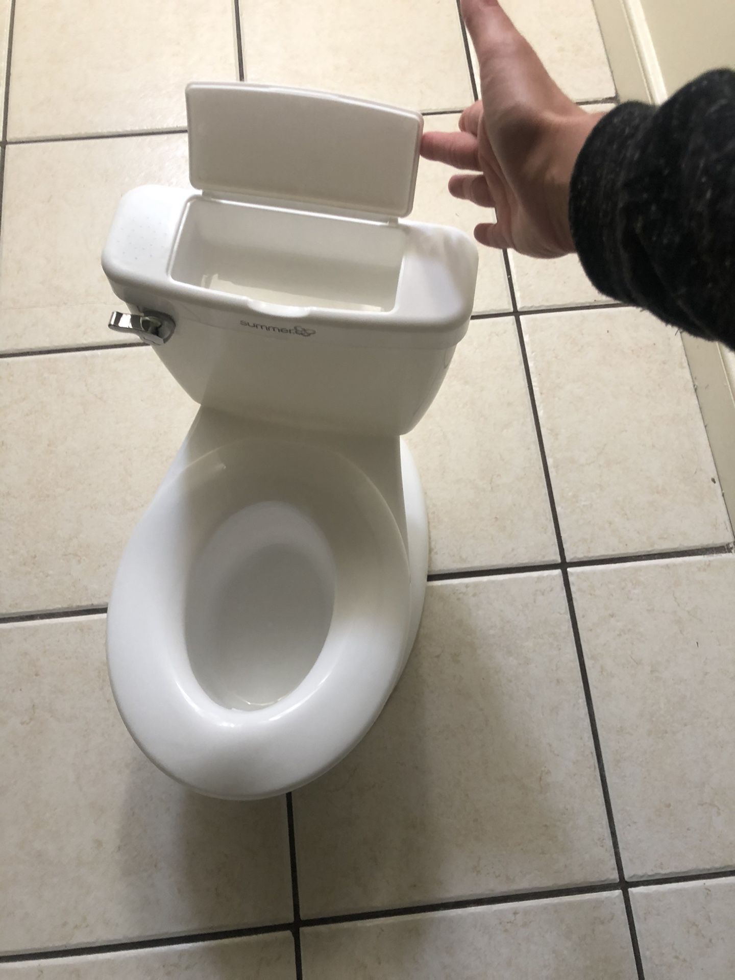 Summer flush effects toddler training toilet-like new