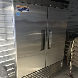 Turbo Air TSR-49SD-N6 Super Deluxe 54" Bottom Mounted Solid Door Reach-In Refrigerator with LED Lighting