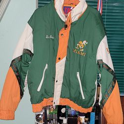 🚨RARE🚨 Vintage Miami Hurricanes Jacket Mens XL UM College Jacket