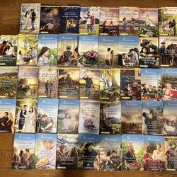 43 Harlequin Love Inspired LARGER PRINT Paperbacks Romance Book Novel Lot Set