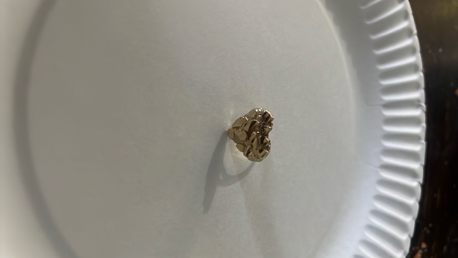 Big heart nugget ring
