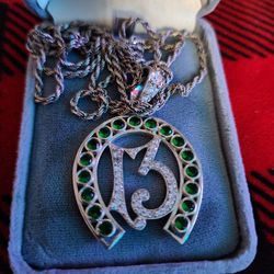 13 Pendant With Necklace
