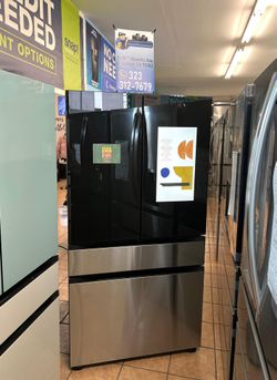 Samsung Bespoke 29 cu. ft. Standard Depth 4-Door French Door Refrigerator with Family Hub